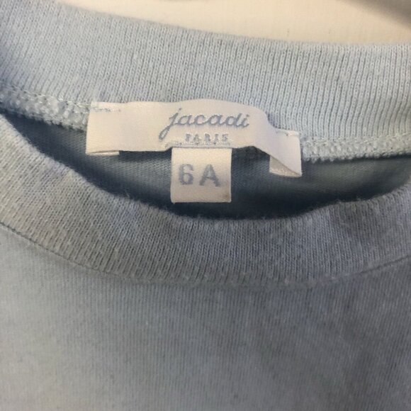 Jacadi Size 6 Pale Blue Tee - Picture 2 of 4